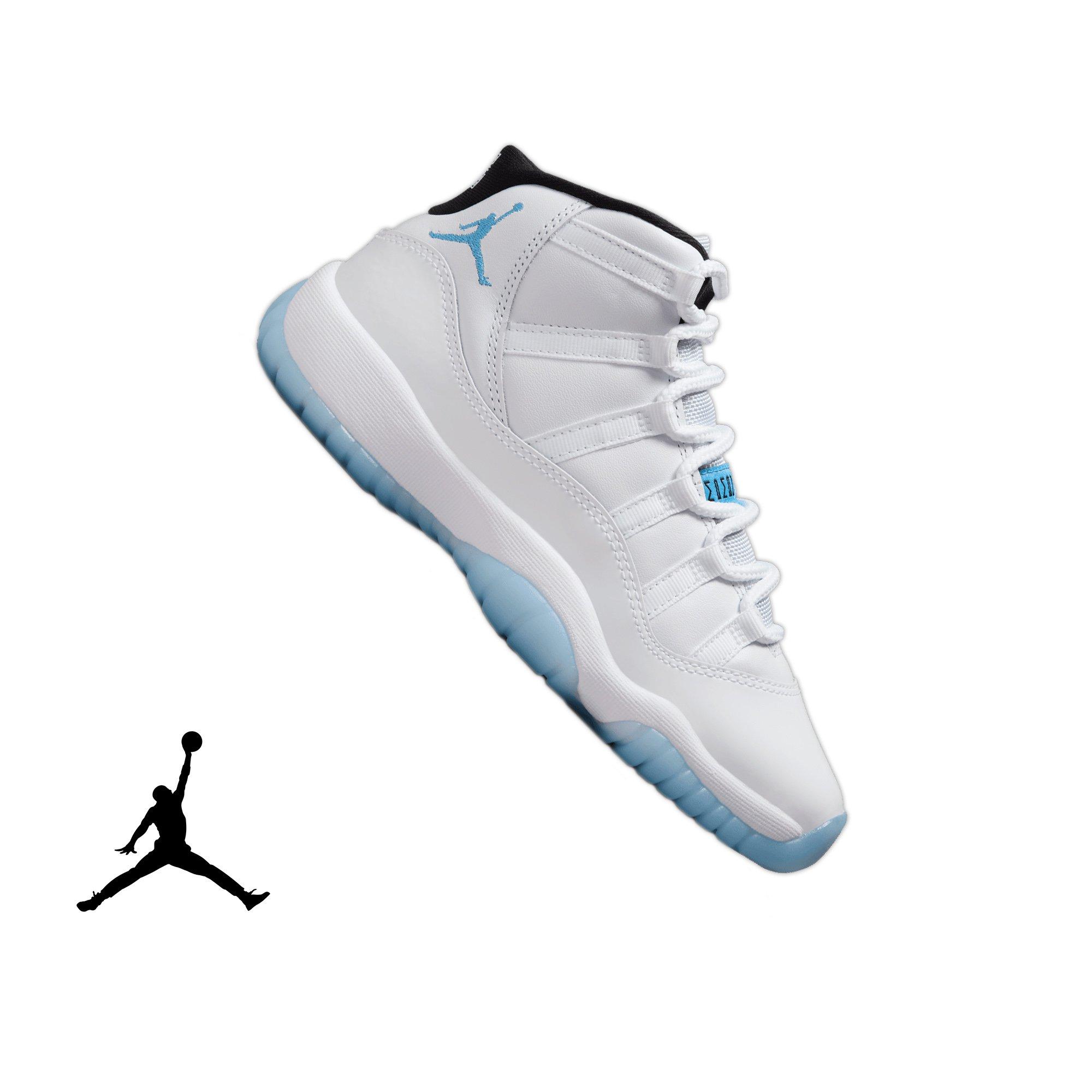 Jordan Air 11 Retro Legend Blue Big Kids Shoes White